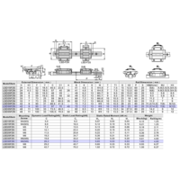 LSD30BK-F2N-N-D-M6 AIRTAC LOW PROFILE RAIL BEARING<br>LSD 30MM SERIES, NORMAL ACCURACY WITH NO PRELOAD (D) STANDARD, BOTTOM MOUNTING FLANGE - NORMAL BODY